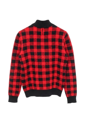 Saint Laurent Pre-Owned 2010s gingham check knitted sweater - Red