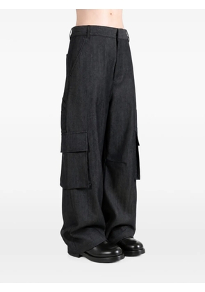 Balenciaga relaxed wide-leg multi-pocket cargo pants - Grey