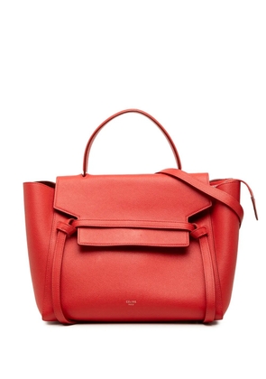Celine Pre-Owned 2017 Mini Grained Calfskin Belt Bag satchel - Red