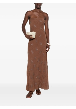 STAUD Cassie maxi dress - Brown