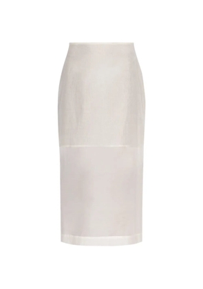 By Malene Birger Esta sheer midi skirt - White