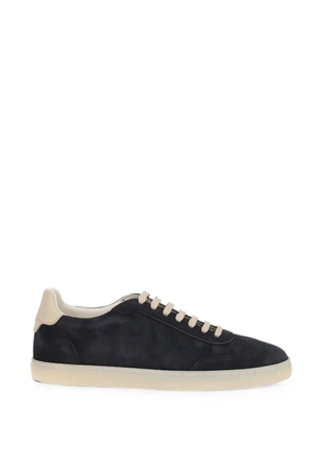 Brunello Cucinelli suede lace-up sneakers - Blue