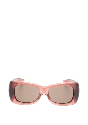 Saint Laurent Eyewear Howl rectangle-frame sunglasses - Brown
