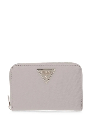 GUESS USA Laurel logo-plaque zip-around wallet - Neutrals