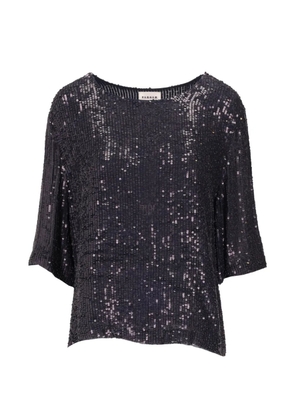 P.A.R.O.S.H. sequin-embellished short-sleeve T-shirt - Black