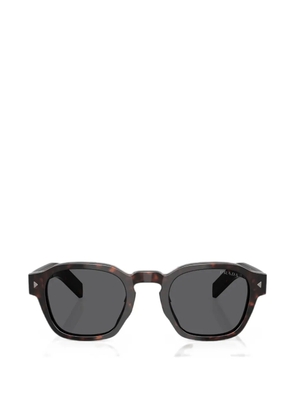 Prada Eyewear tortoiseshell-effect geometric-frame sunglasses - Brown