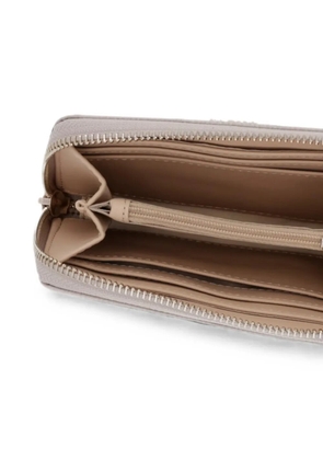 GUESS USA Laurel logo-plaque zip-around wallet - Neutrals