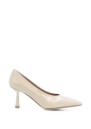 Notabene Emmy 70 patent-leather square-toe pumps - Neutrals