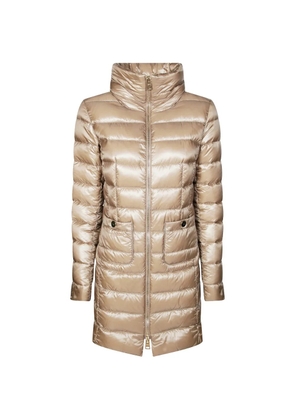 Herno Maria quilted high-neck coat - Neutrals