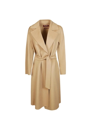 Max Mara belted notch-lapels coat - Neutrals