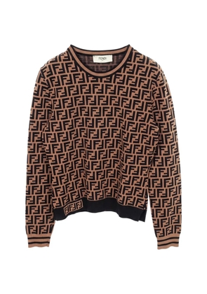 Fendi Pre-Owned 2010s Zucca pattern sweatshirt - Neutrals