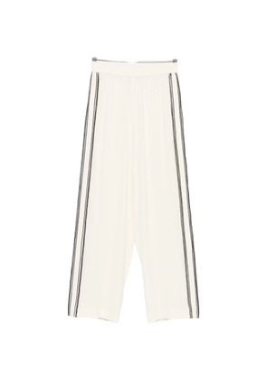 Fabiana Filippi side-stripe track pants - Neutrals