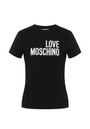 Love Moschino printed cotton jersey T-shirt - Black