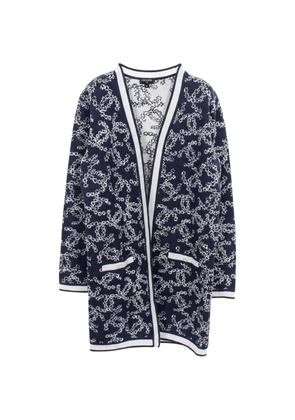 CHANEL Pre-Owned 1986-1988 Coco Mark cardigan - Blue