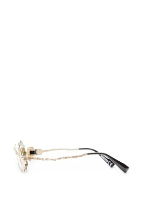 Kuboraum Z50 round-frame sunglasses - Gold