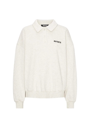 ROTATE BIRGER CHRISTENSEN polo heavy sweatshirt - Neutrals