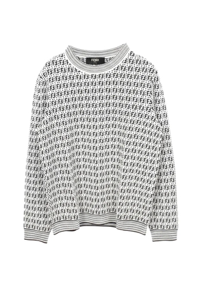 Fendi Pre-Owned 2010s FF pattern sweater - White