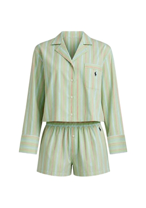 Polo Ralph Lauren striped cropped pajamas - Green