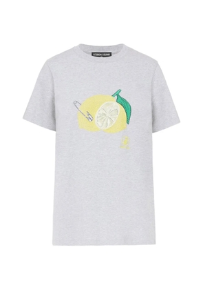 Iceberg lemon-print short-sleeve T-shirt - Grey