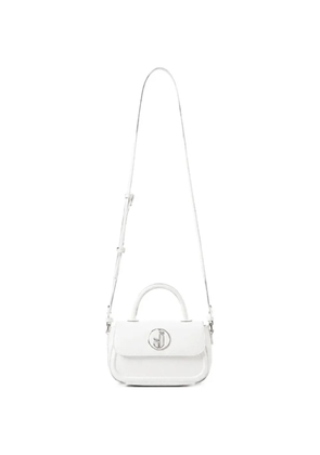 Iceberg logo-plaque crossbody bag - White