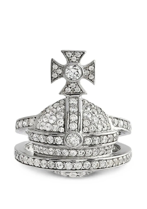 Vivienne Westwood Orb crystal-embellished ring - Silver
