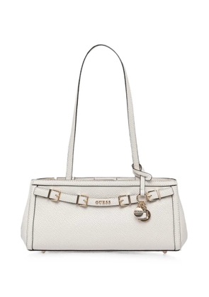 GUESS USA buckle-detail logo-charm tote bag - Neutrals
