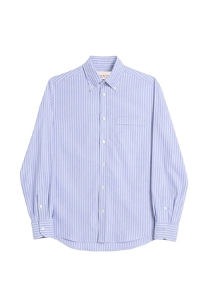 Valentino Garavani logo-embroidered striped shirt - Blue