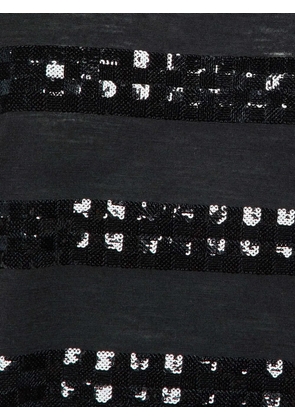 Louis Vuitton Pre-Owned sequin-embellished T-shirt - Black