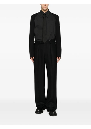 Maison Margiela pleated-design trousers - Black