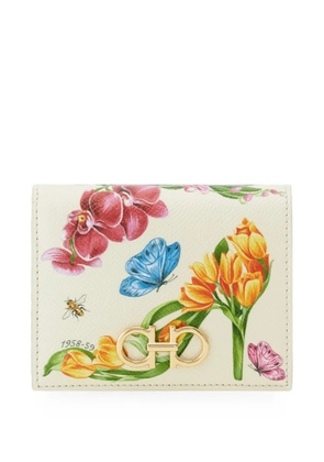 Ferragamo Gancini compact wallet - Neutrals
