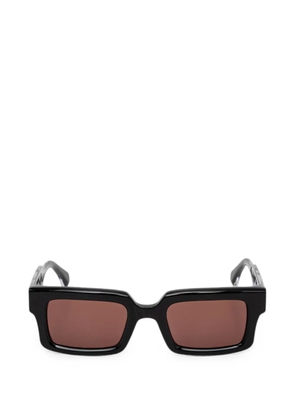 Vivienne Westwood Orb plaque rectangle-frame sunglasses - Black