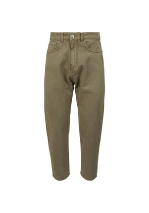 GCDS Stemma carrot-fit jeans - Green