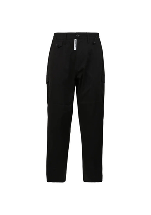 GCDS logo-patch cargo pants - Black