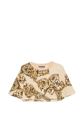 Versace Jeans Couture baroque-print T-shirt - Neutrals