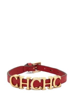 Carolina Herrera Vintage logo wrap bracelet - Red
