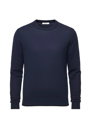 Tombolini fine-knit crew-neck sweater - Blue