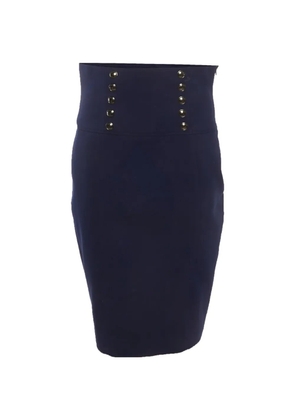Burberry Pre-Owned high-waist pencil midi skirt - Blue