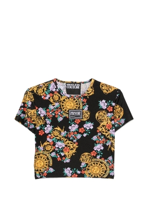Versace Jeans Couture floral-print T-shirt - Black