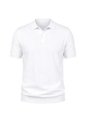 AMARANTO short-sleeve polo shirt - White