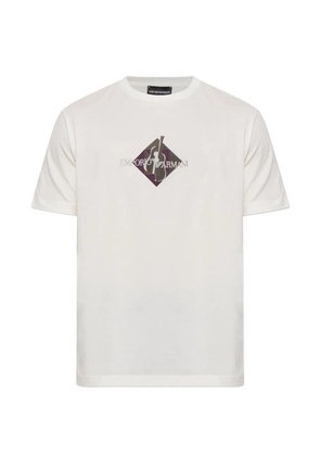 Emporio Armani embroidered-logo T-shirt - White