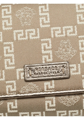 Versace Pre-Owned Medusa trifold wallet - Neutrals