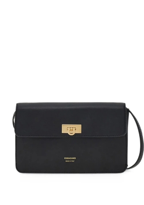 Ferragamo flat Gancini mini bag - Black