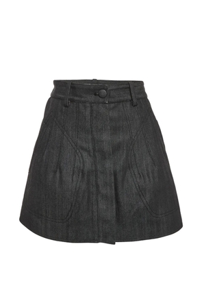 Balenciaga Pre-Owned seam-detail mini skirt - Black
