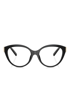 Tiffany & Co Eyewear gold-detail cat-eye glasses - Black