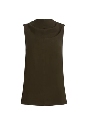 Proenza Schouler Defni top in eco hammered viscose - Green