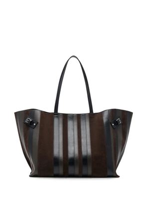 Proenza Schouler Days Carryall in calf striped intarsia tote bag - Brown