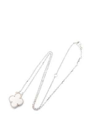 Van Cleef & Arpels Pre-Owned 2010s Vintage Alhambra Mother of Pearl necklace - Silver