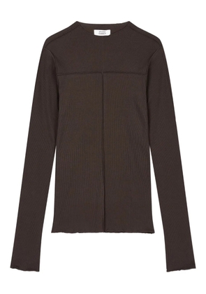 TOMBOY long-sleeve corduroy T-shirt - Brown