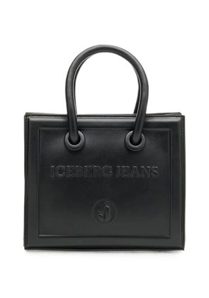 Iceberg logo-embossed bucket bag - Black
