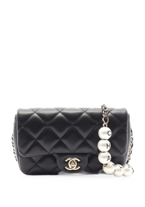 CHANEL Pre-Owned 2019 small Flap quilted crossbody bag - Black